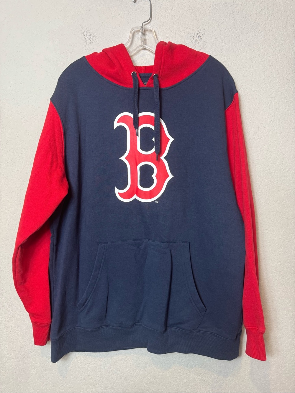 Boston Red Sox Stitches Navy/Red Team Pullover Hoodie MLB Baseball Unisex L